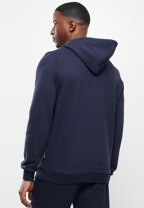 PUMA - Ess+ 2 col big logo hoodie fl - navy 