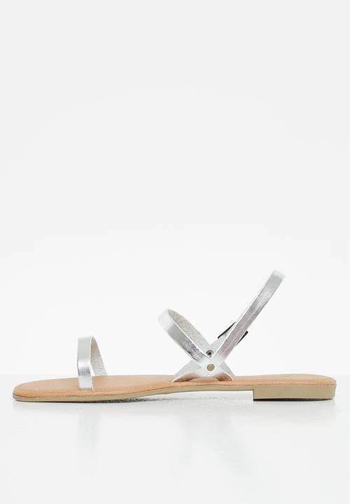 Superbalist - Aimee leather sandal - silver