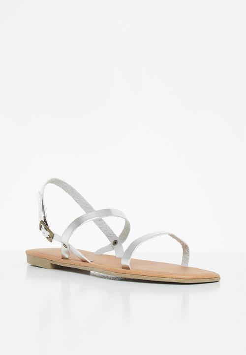 Superbalist - Aimee leather sandal - silver