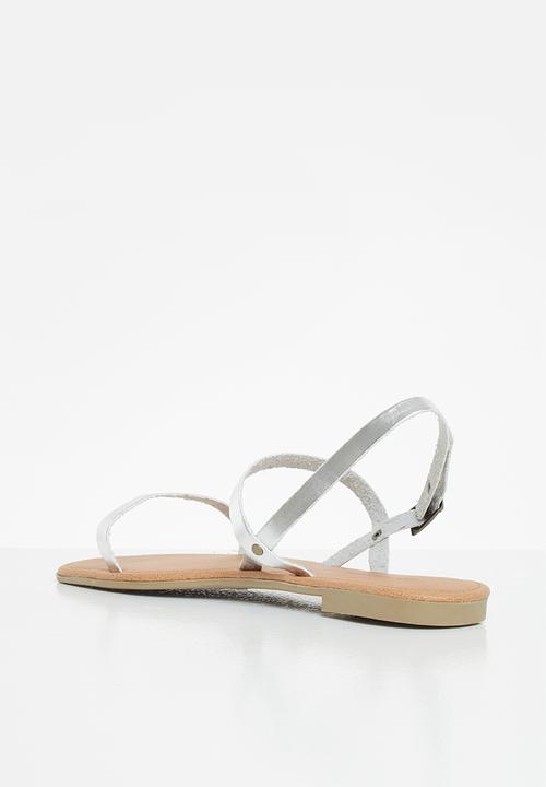 Superbalist - Aimee leather sandal - silver