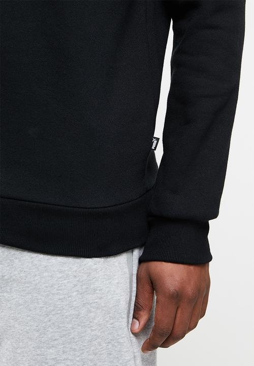 PUMA - Ess+ 2 col big logo crew fl - black