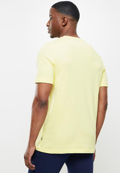PUMA - Ess+ embroidery logo tee - yellow 