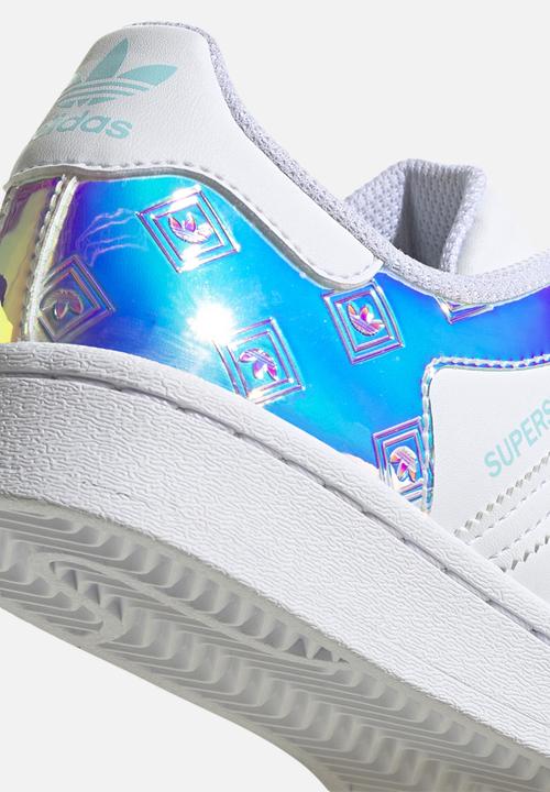adidas Originals - Superstar j - ftwr white/pulse aqua