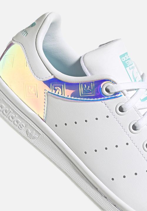 adidas Originals - Stan smith j - ftwr white/pulse aqua