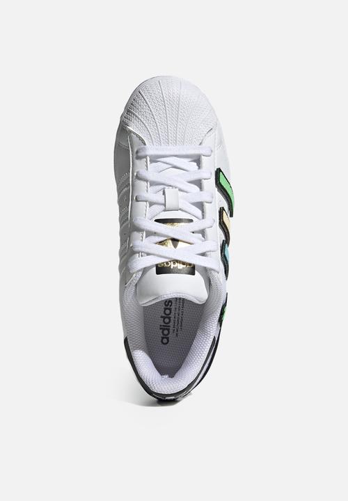 adidas Originals - Superstar j sneakers - ftwr white/core black/gold met