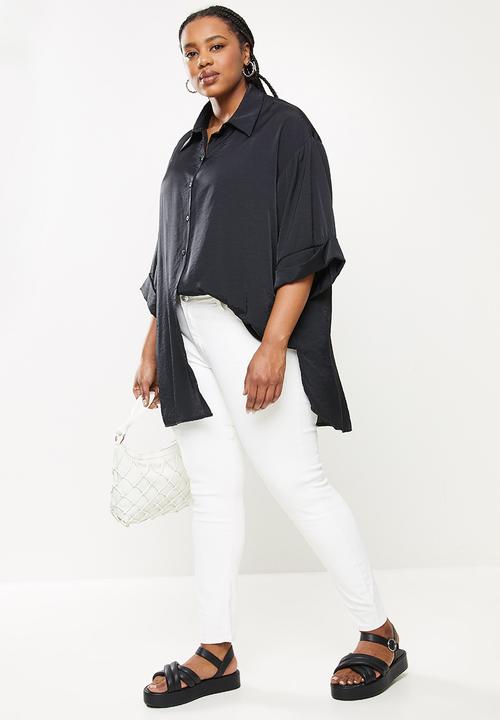 Me&B - Plus oversized shirt - black