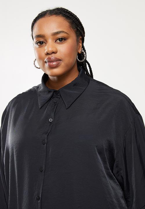 Me&B - Plus oversized shirt - black