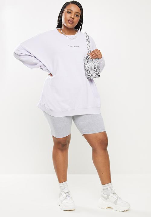 Missguided - Plus mg washed basic sweat - lilac