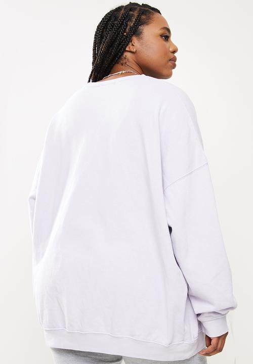 Missguided - Plus mg washed basic sweat - lilac