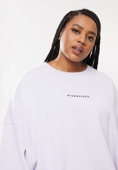 Missguided - Plus mg washed basic sweat - lilac