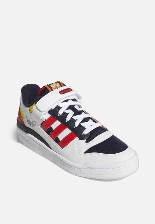 adidas Originals - Forum low - ftwr white/legend ink/red
