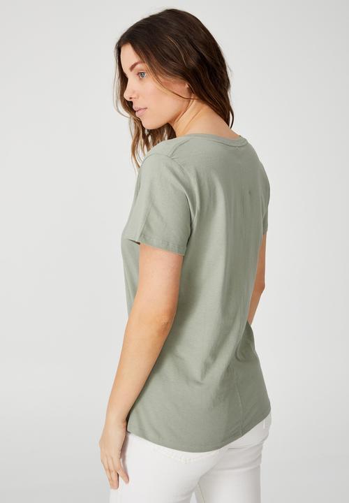 Cotton On - The one v tee - sage