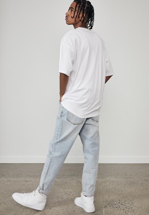 Factorie - Oversized graphic T-shirt - white black