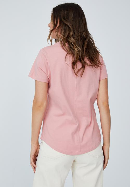 Cotton On - The one crew tee - petal pink