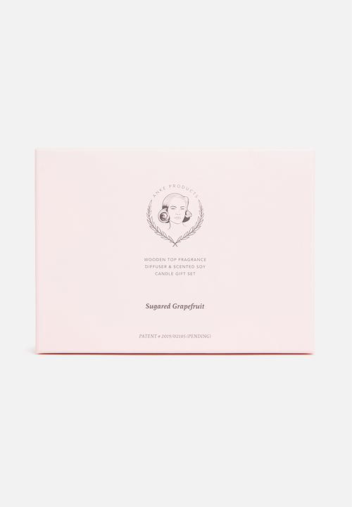 Anke Products - Sugared grapefruit diffuser & candle gift set