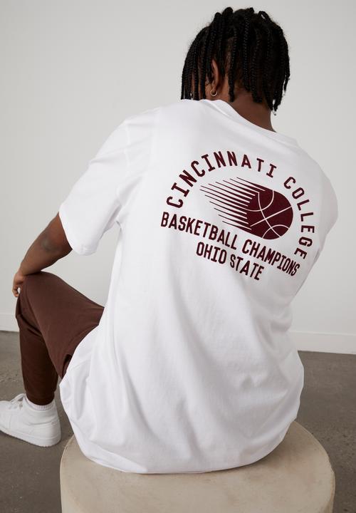 Factorie - Regular graphic T-shirt - white