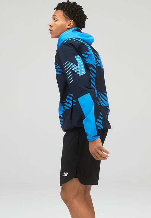 New Balance  - Fast flight jacket print - black & blue 