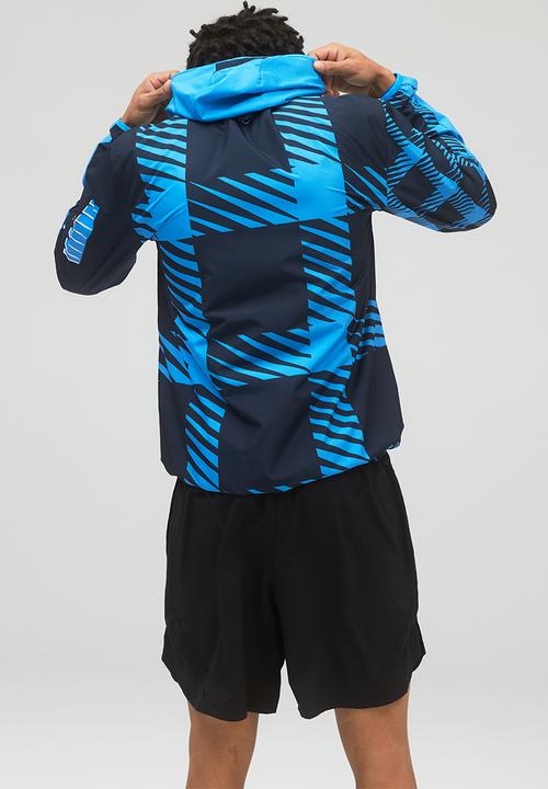 New Balance  - Fast flight jacket print - black & blue 