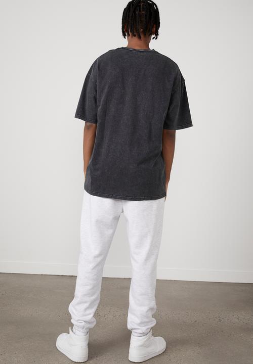Factorie - Oversized smiley T-shirt - black