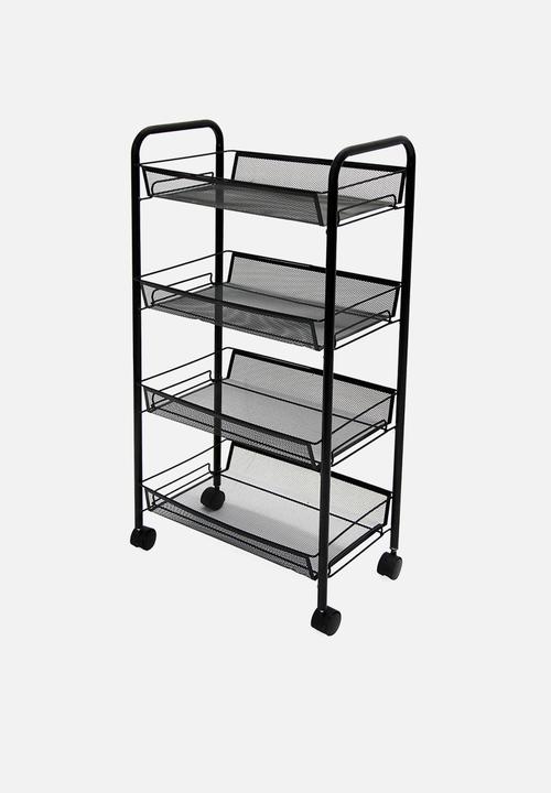 Fine Living - Limber 4 layer trolley - black