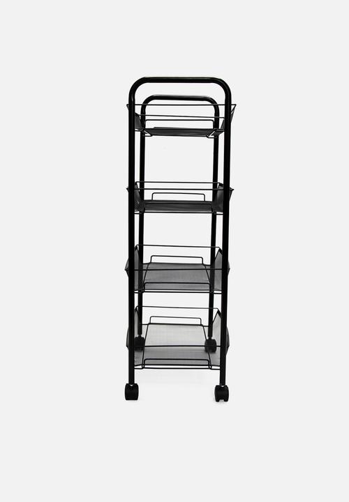 Fine Living - Limber 4 layer trolley - black