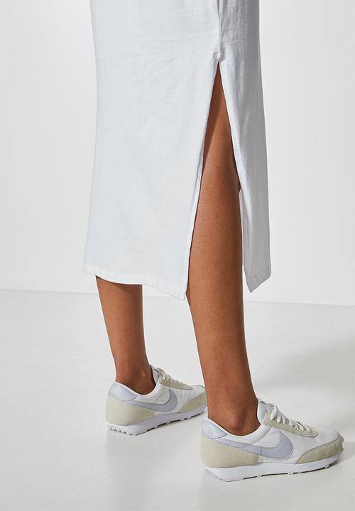 Superbalist - Shoulder pad colomn dress - white