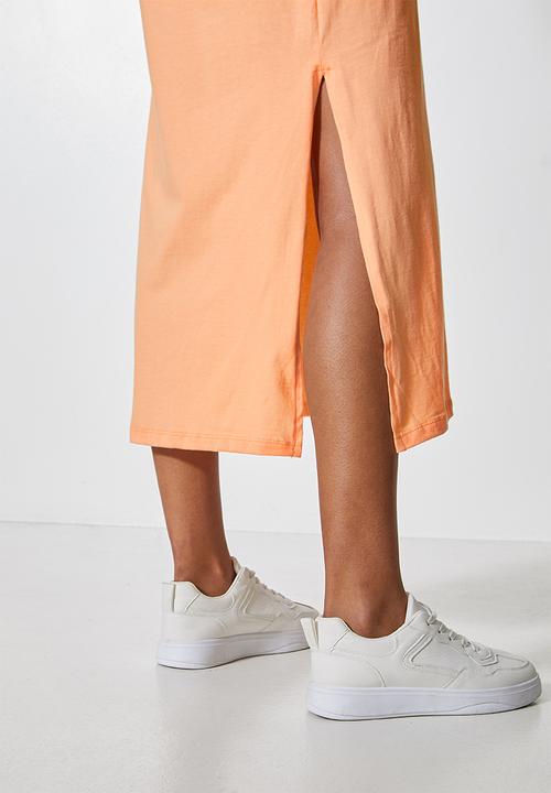 Superbalist - Shoulder pad colomn dress - peach 