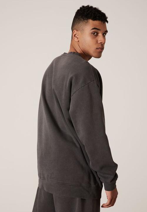 Factorie - Elite oversized crew - black