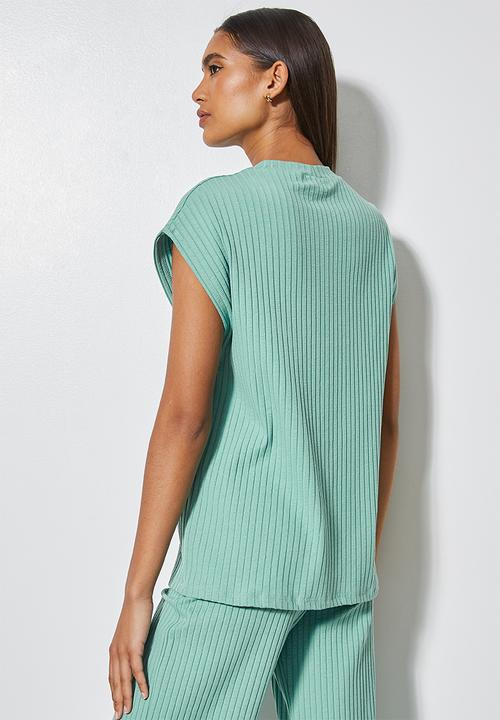 Superbalist - Rib tee - deep sage