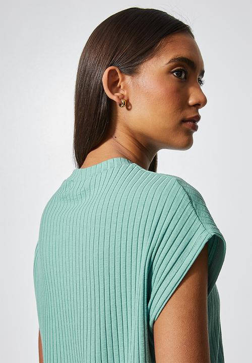 Superbalist - Rib tee - deep sage