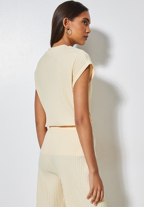 Superbalist - Rib tee - neutral