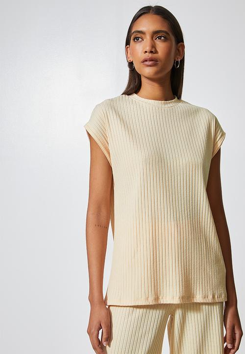 Superbalist - Rib tee - neutral