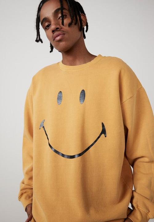 Factorie - Smiley oversized crew - gold
