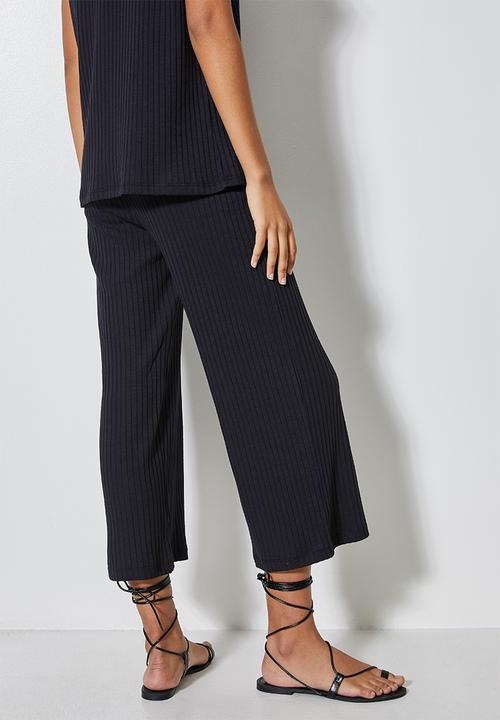 Superbalist - Rib cullotes - black