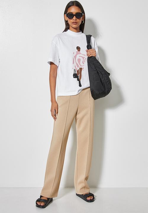 Superbalist - Graphic boyfriend tee - white