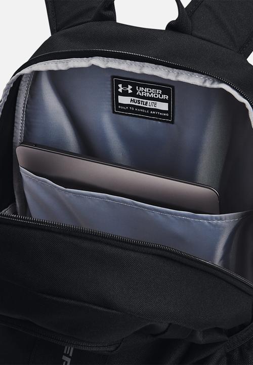 Under Armour - Ua hustle lite backpack - black/black/pitch ray