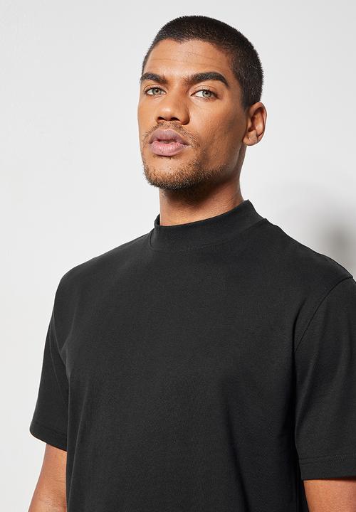Superbalist - Aaron organic high neck tee - black