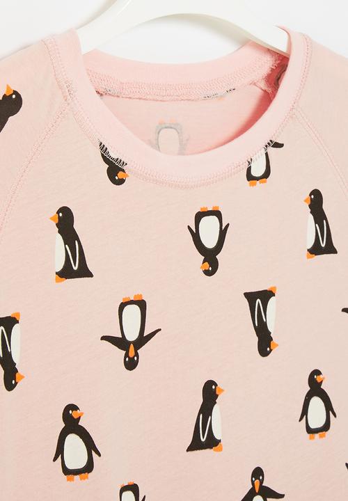 Pop Candy - Girls penguin dress - pink