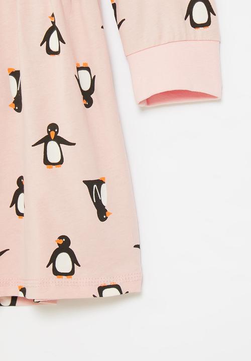 Pop Candy - Girls penguin dress - pink