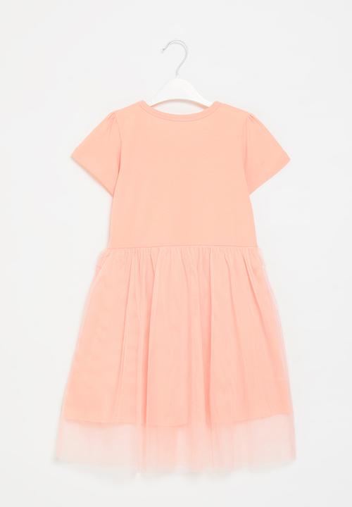 Pop Candy - Girls star mesh dress - pink
