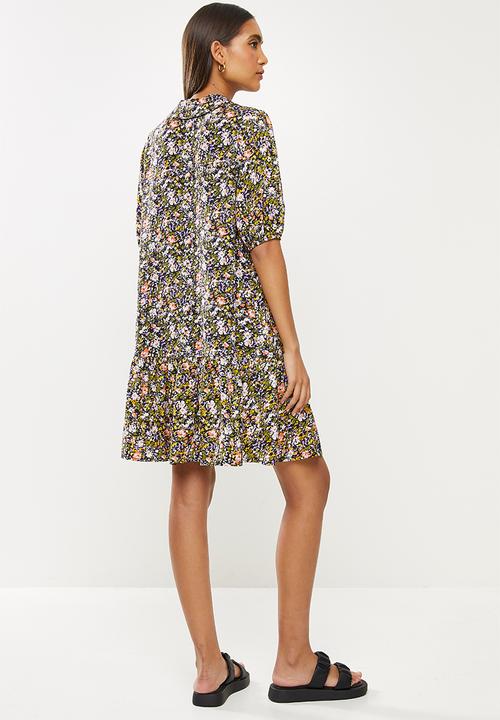 Me&B - Dropped waist shirtdress with drop collar - multi 