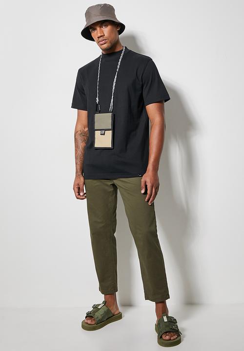 Superbalist - 2 Pack Aaron relaxed fit high neck tee - black 