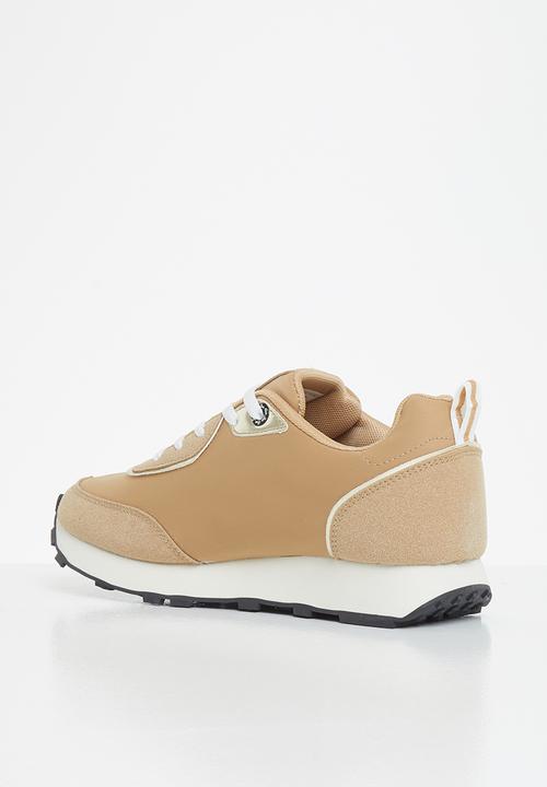 Aca Joe - Chunky logo sneaker - khaki & gold