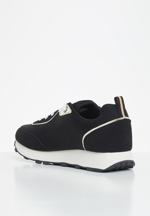 Aca Joe - Chunky logo sneaker - black & gold