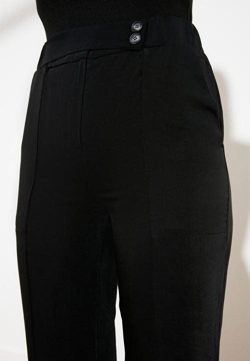 Trendyol - Front buttoned trousers - black