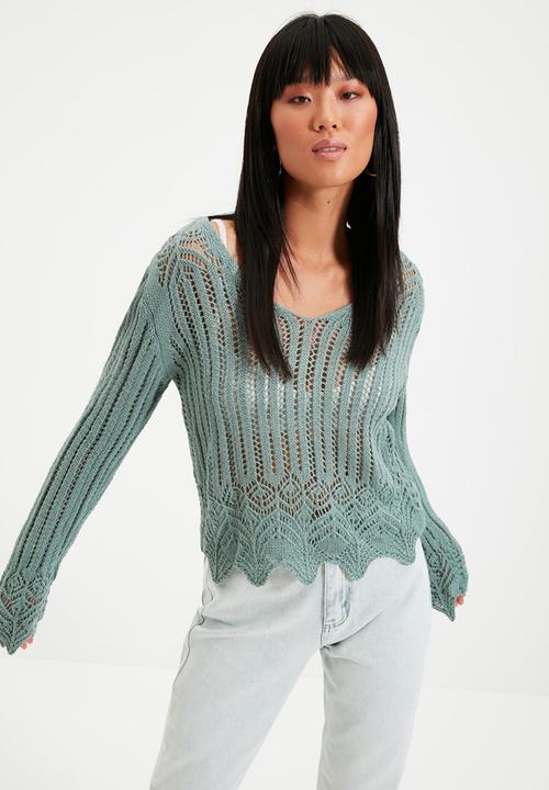 Trendyol - Knitwear sweater - mint