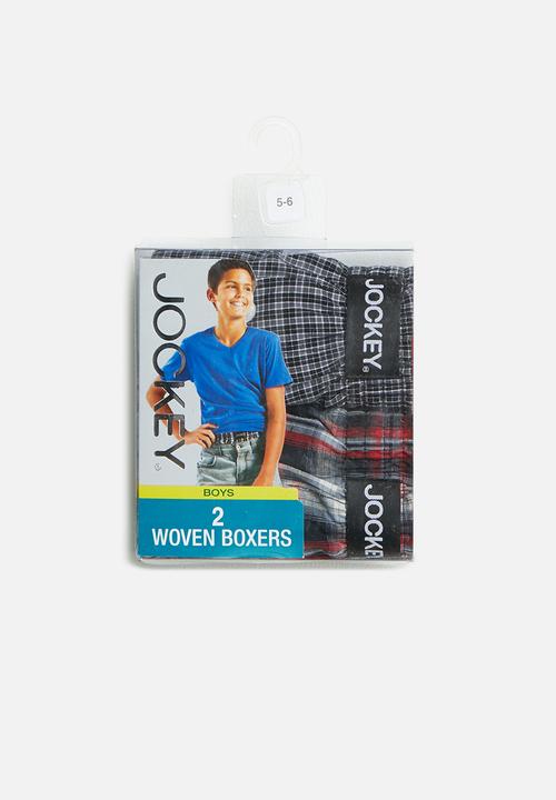 Jockey - Boys 2 pack woven boxers - multi