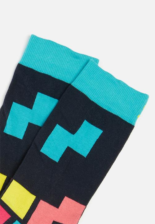 Sexy Socks - Falling tetris socks - multi