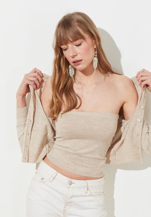 Trendyol - Cardigan blouse - stone