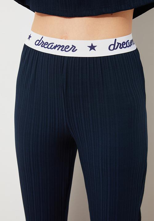 Trendyol - Camisole knitted pajamas set - navy